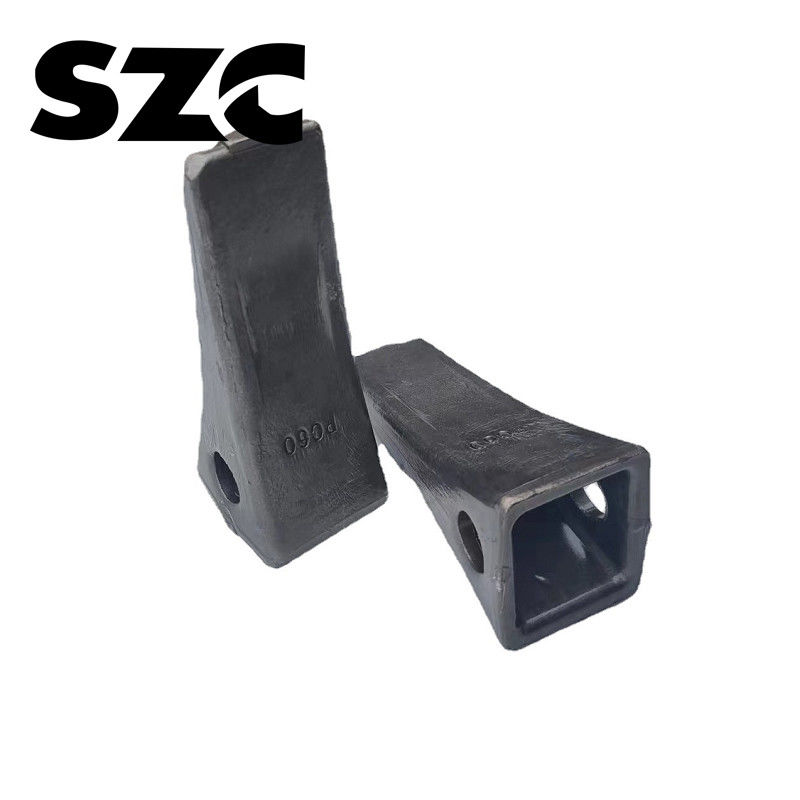 Excavadora hidráulica de alto rendimiento Dentes de cubo y adaptador Color negro